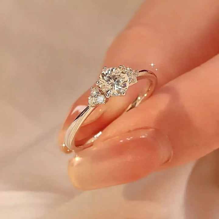 1 Carat Moissanite 925 Sterling Silver Ring