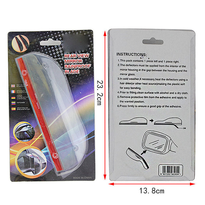 Car Rearview Mirror Rain Protection Eyebrows 2-piece Set