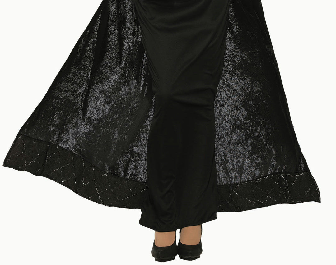 Royal Dark Queen Black Wicked Vampiress Dress Adult Costume