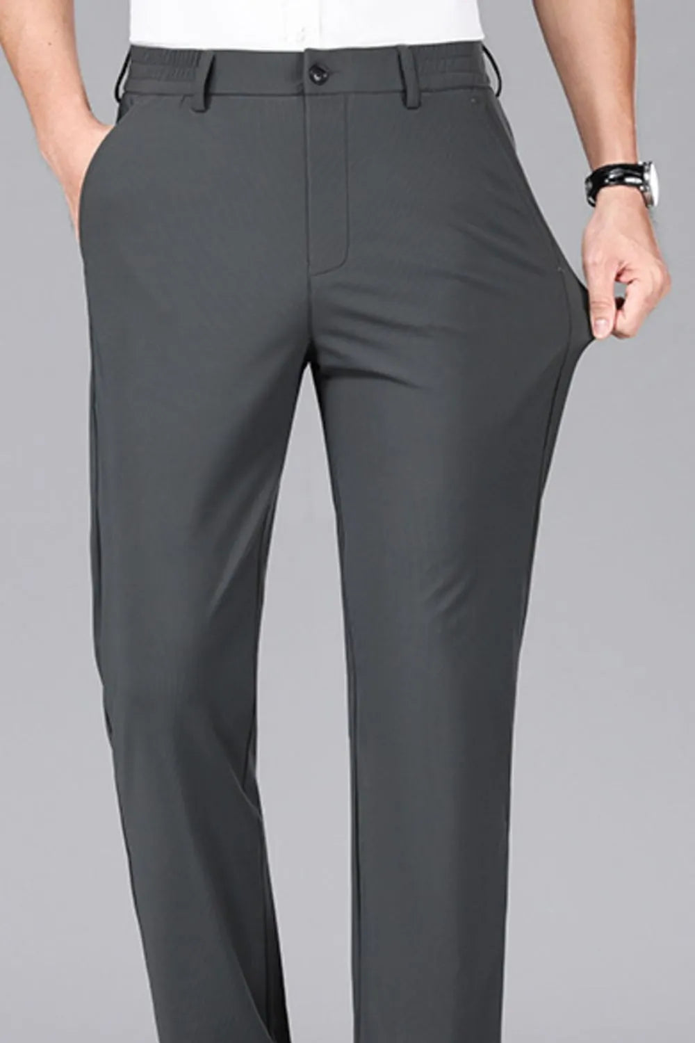 Men's Straight Leg Pants with Pockets