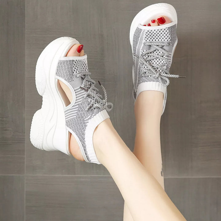 Lace Up Platform Sandals