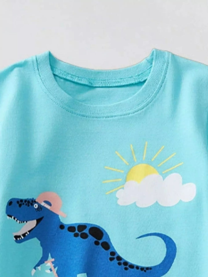 Children's Dinosaur Triceratops Graphic T-Shirt