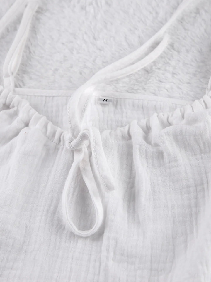 Tie Front Cami and Shorts Lounge Set