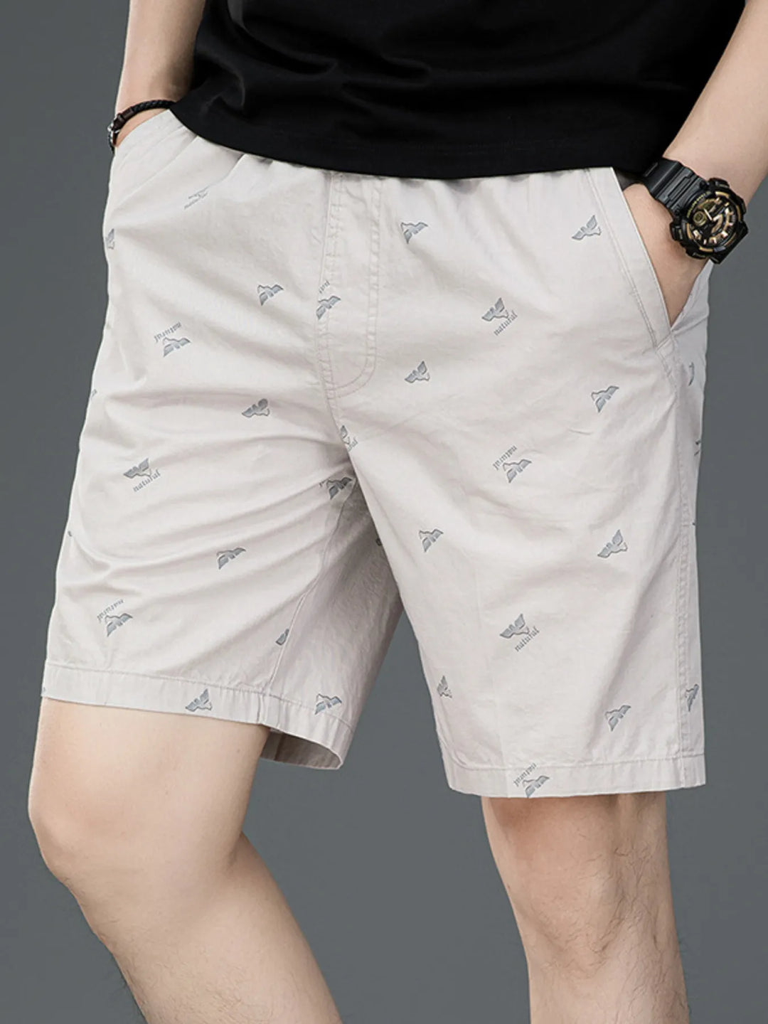 Men's Plus Size Casual Printed Shorts
