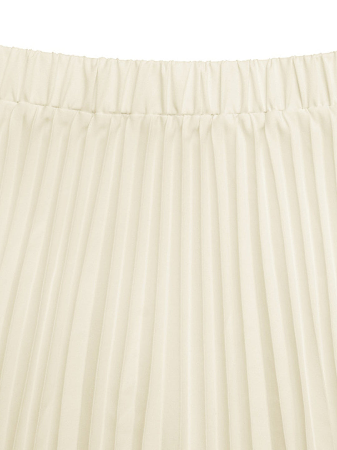 Sleeveless Vest and Pleated Maxi Skirt Set