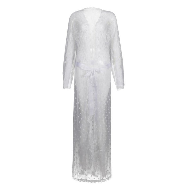 New Men's Japanese-style Polka Dot Lace Bathrobe