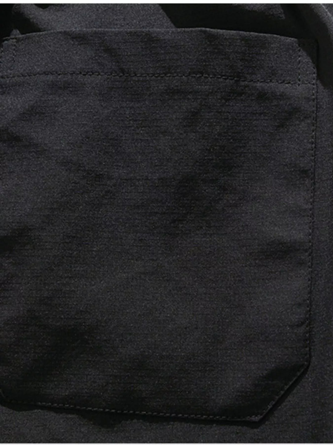Men's Plus Size Casual Cargo Capris with Drawstring Waist