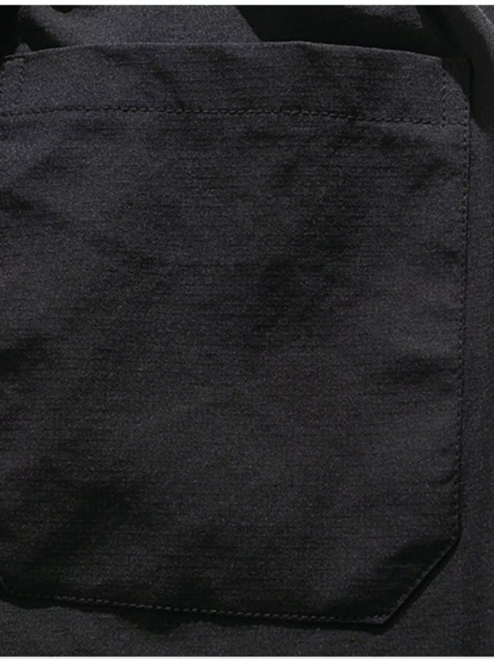 Men's Plus Size Casual Cargo Capris with Drawstring Waist