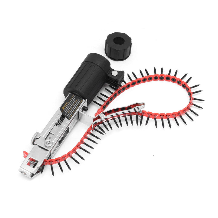 Automatic Chain Nail Gun Adapter Screw Gun for Electric Drill Woodworking Tool