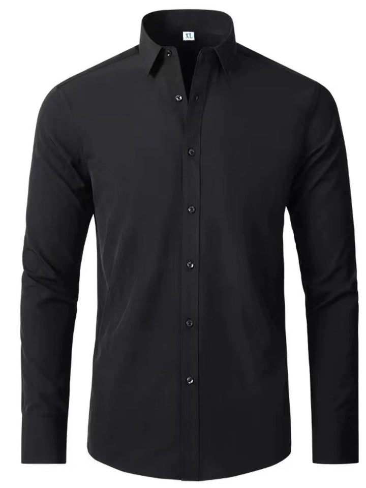 Men's Plus Size Button Up Long Sleeve Shirt