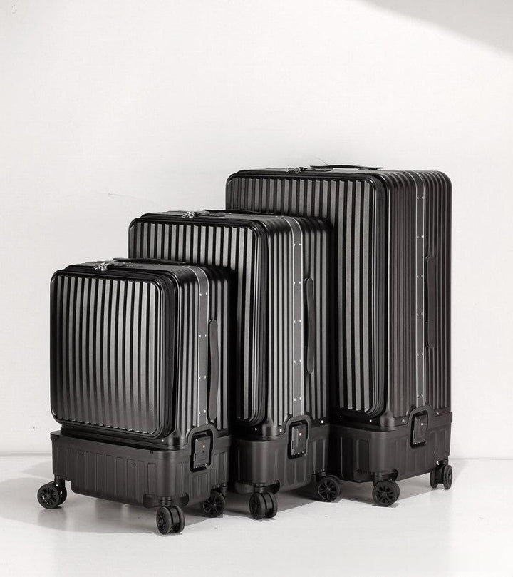 Multifunctional Side-opening High-capacity Suitcase With Dry-wet Separation And An Aluminum Frame