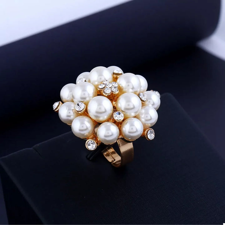 Pearl Cluster Ring