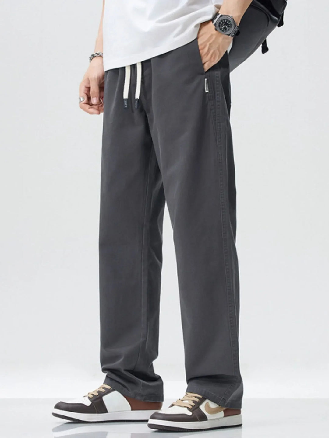 Men's Full Size Wide Leg Casual Pants Plus Size