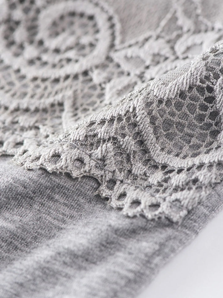 Lace Detail Square Neck Tank