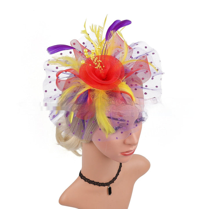 Headwear Bridal Hair Accessories Mesh Billycock Headband