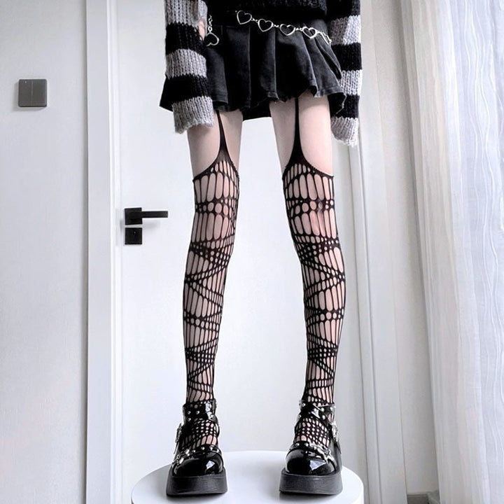 Lady's Irregular Over-the-Knee Garter Stockings