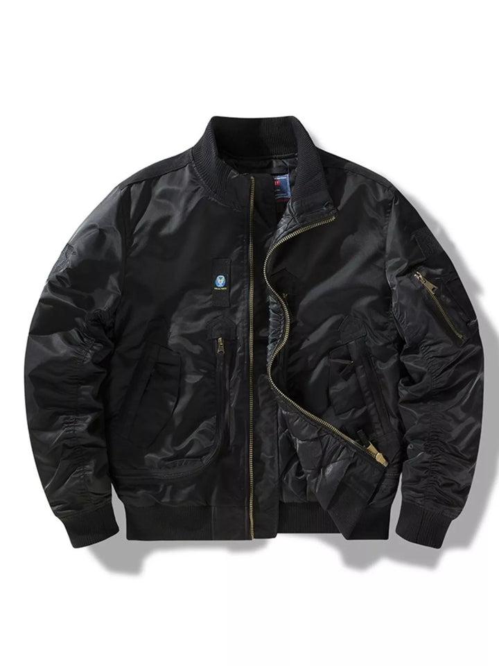 Men's Full Size Zip Up Long Sleeve Jacket Plus Size