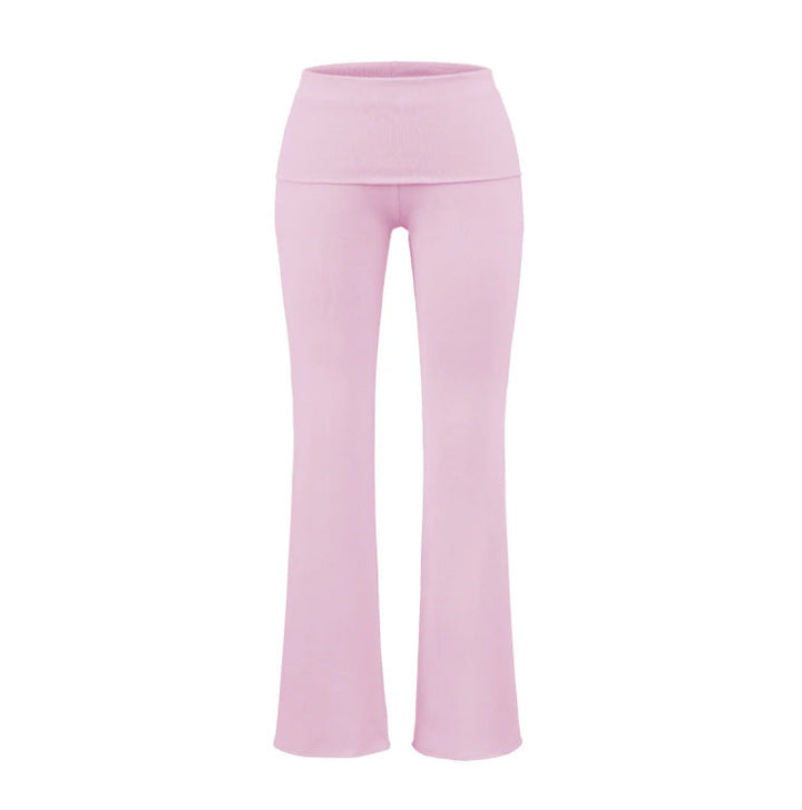 Low-rise Flared Jeans With A Turned-up Hem For A Slimming Look, Womens