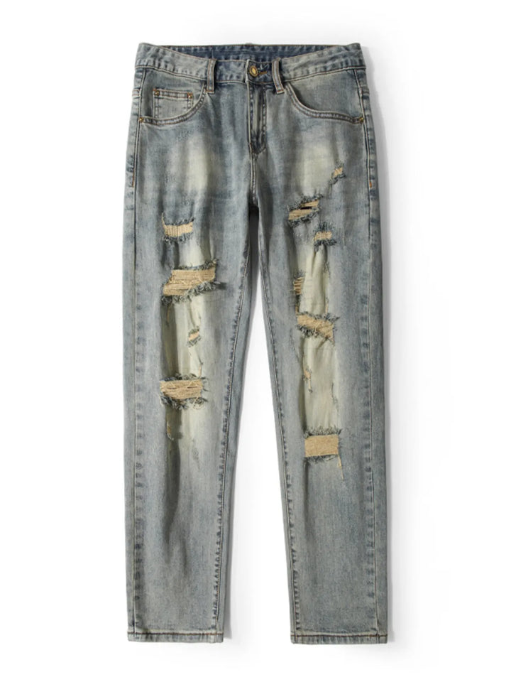 Men's Distressed Slim Fit Jeans