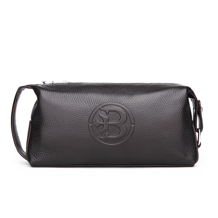 Stylish Cowhide Bag Waterproof Leather Mens Bag