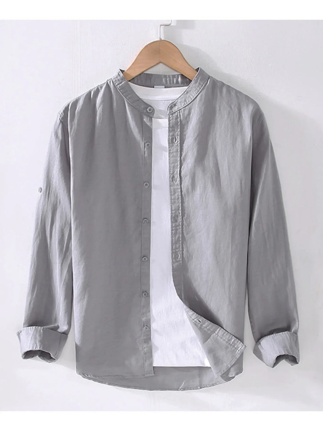 Men's Full Size Button Up Long Sleeve Shirt Plus Size