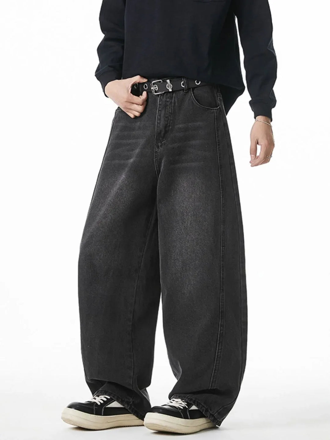 Men's Plus Size Wide Leg Jeans