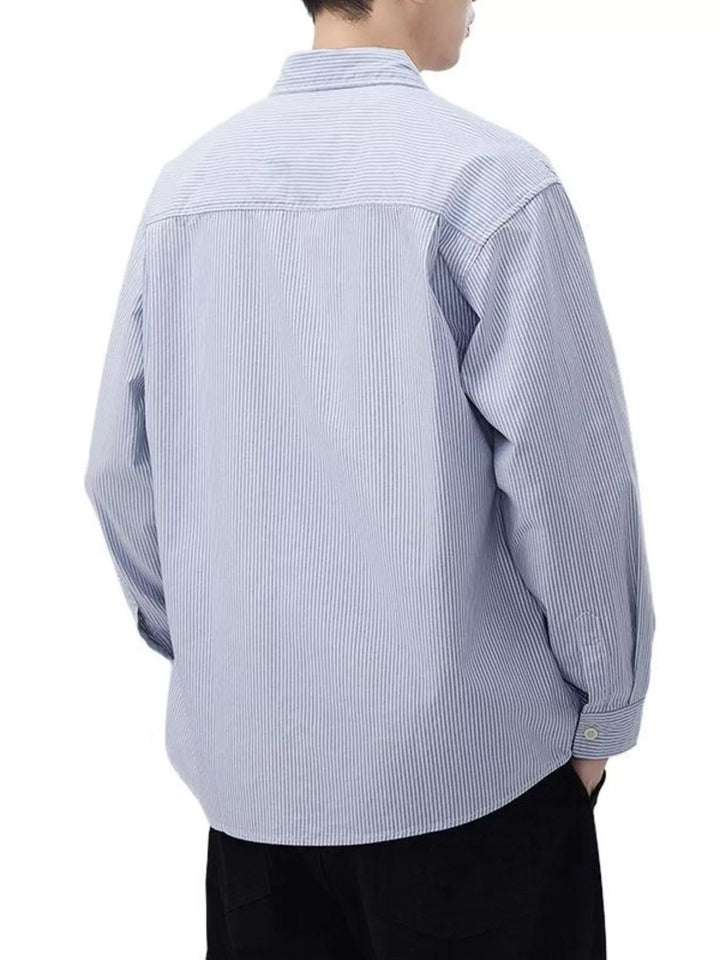 Men's Plus Size Button Up Long Sleeve Shirt