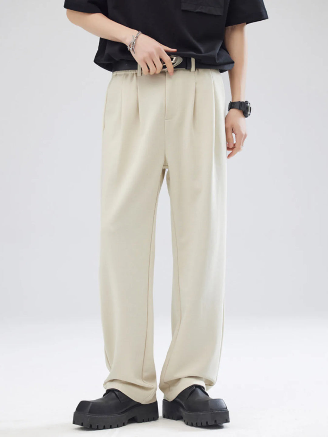 Men's Full Size Casual Loose-Fit Pants Plus Size