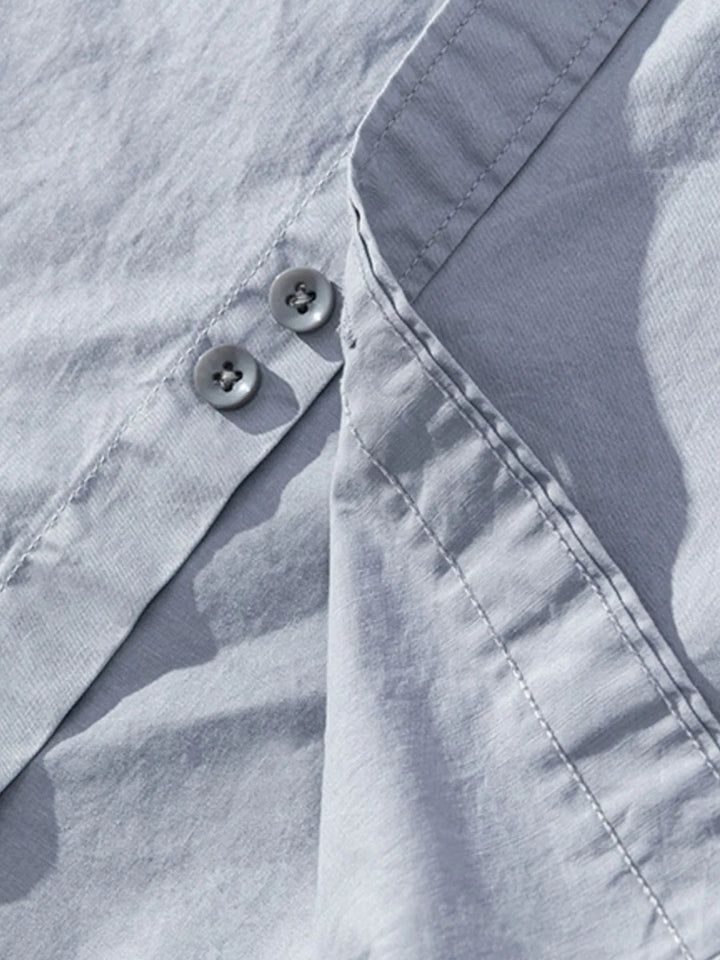 Men's Plus Size Button Up Short Sleeve Shirt
