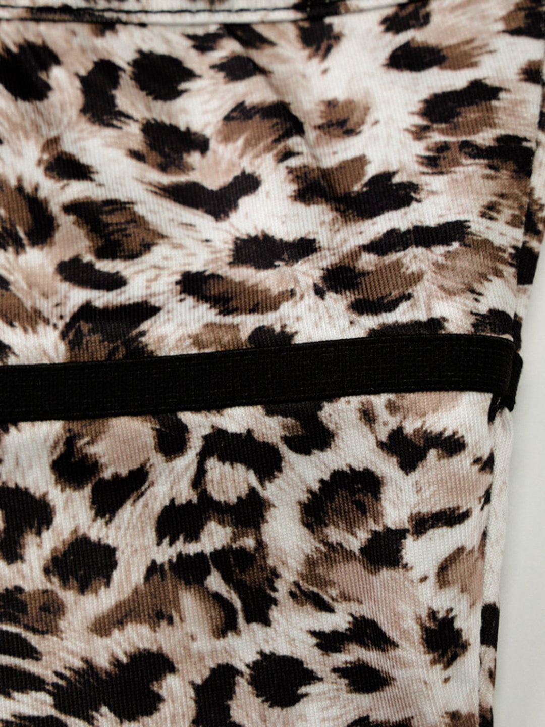 Leopard Print Lace Trim Cami