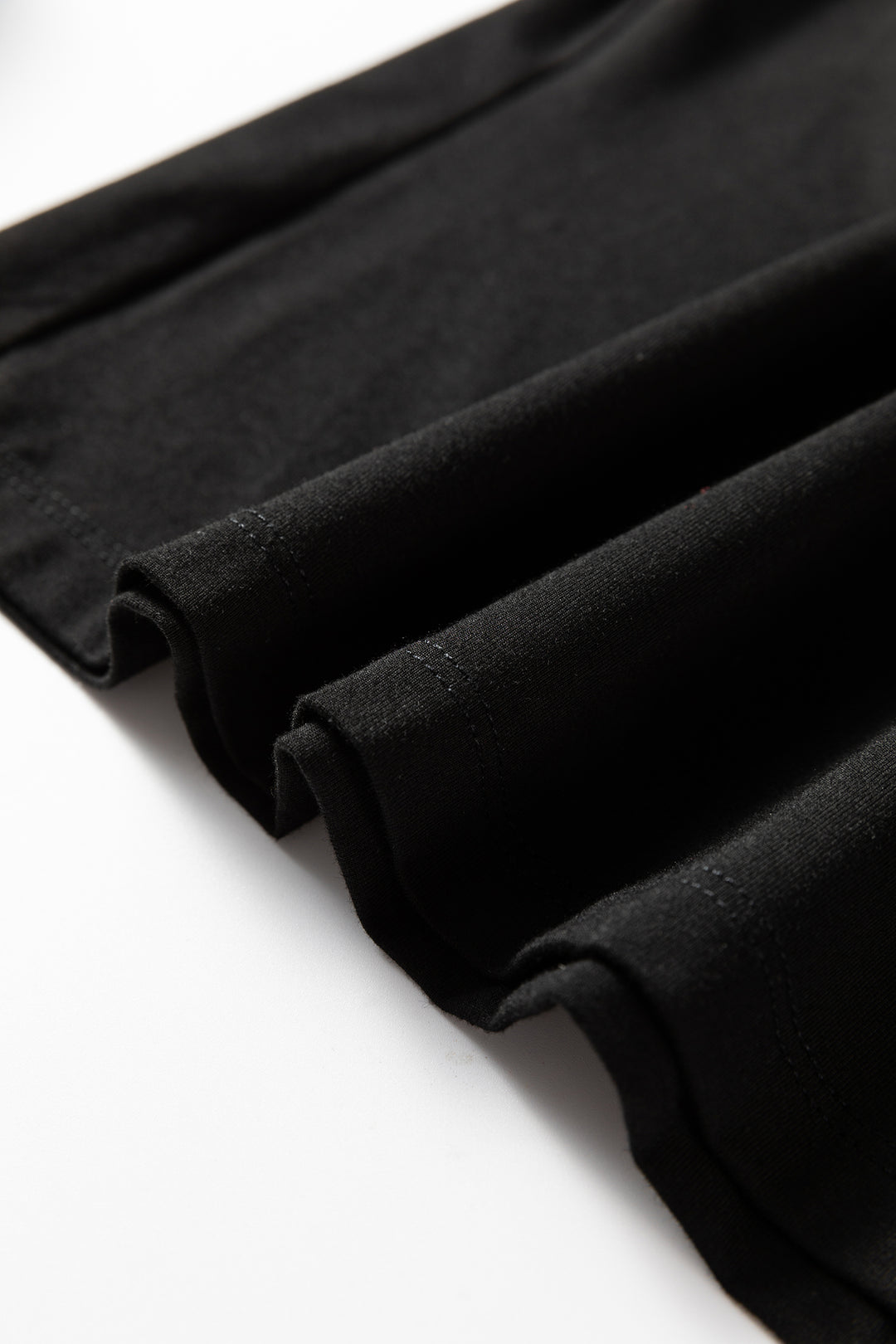 Black Slim Fit High Neck Long Sleeve Basic Top