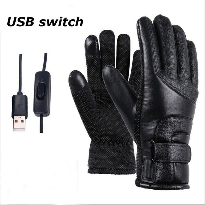 Power Bank Gloves With USB Heating Windproof And Cold-resistant