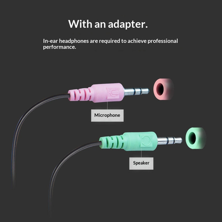 Computer Splitter Cable 1-to-2 Microphone Adapter Cable