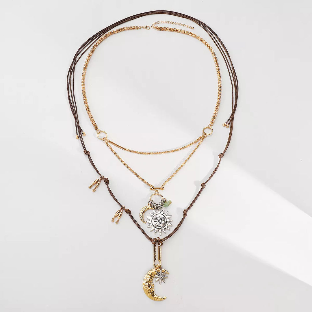 Moon & Sun Pendant Necklace