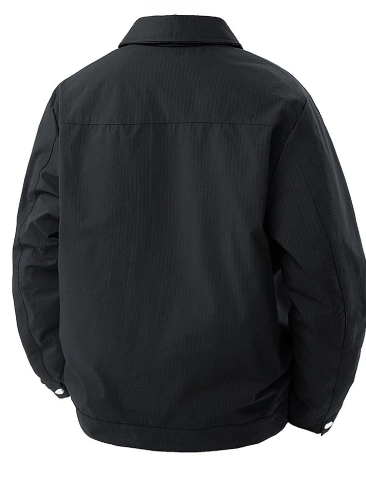Men's Plus Size Lightweight Snap-Down Jacket