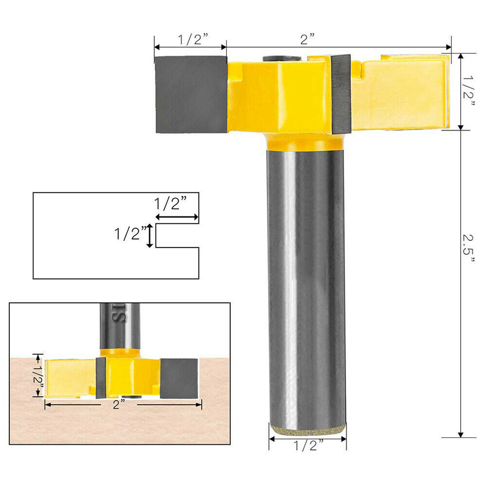 Four-blade T-shaped Slotting Knife