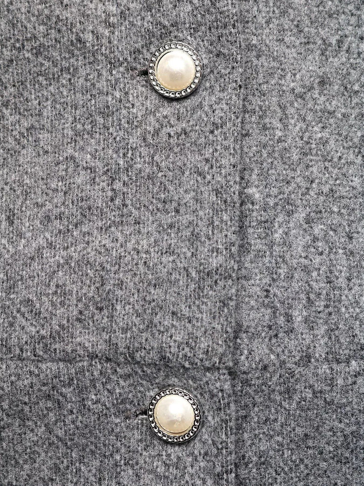 A-Line Long Sleeve Button-Down Dress