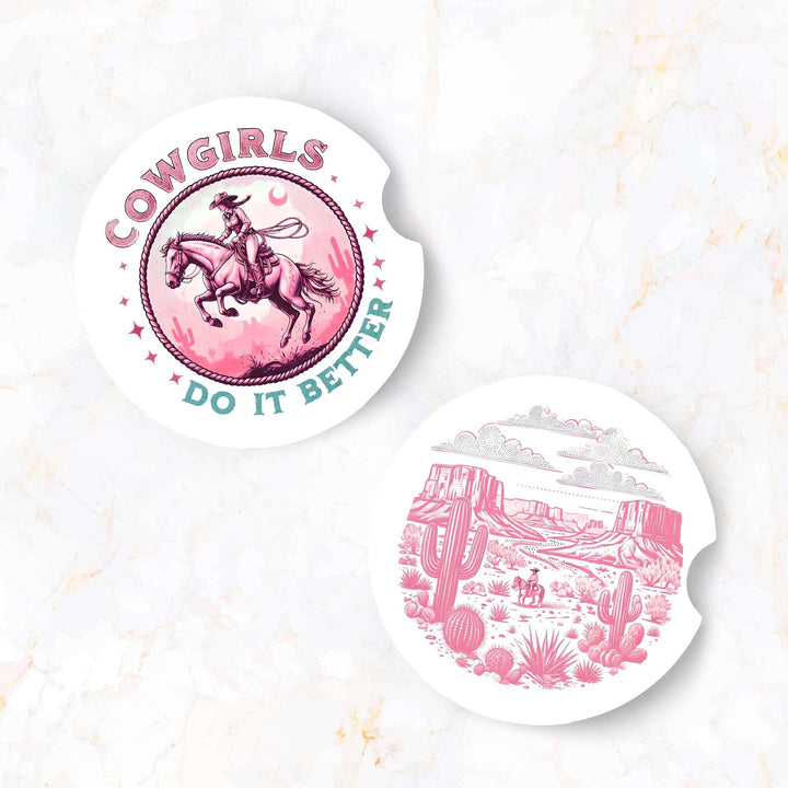 Cowgirls Do It Better Car Coaster Set (2-Pack)
