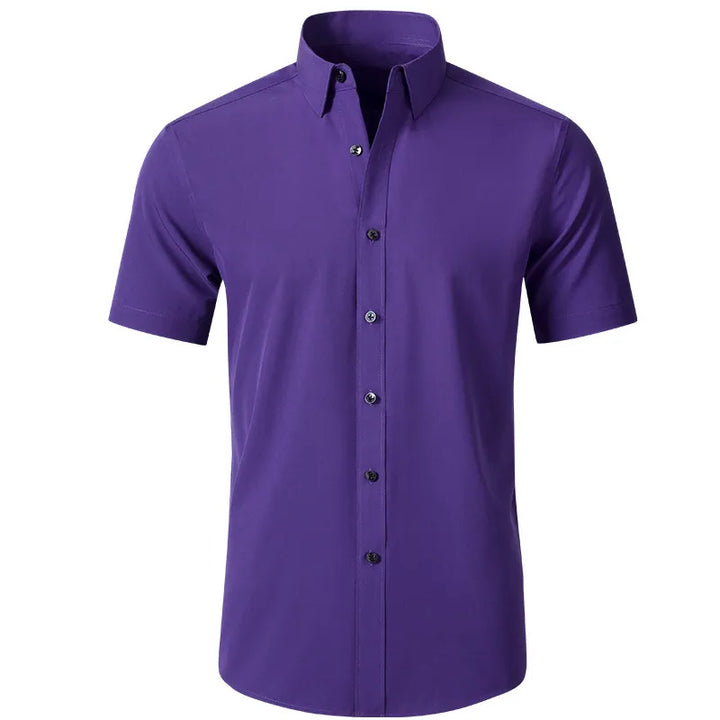 Men's Plus Size Button Up Short Sleeve Shirt
