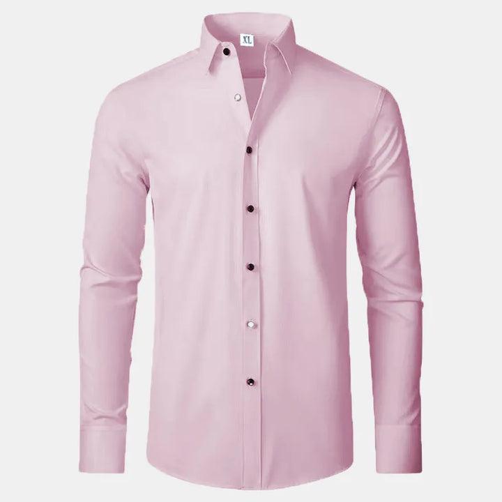Men's Plus Size Button Up Long Sleeve Shirt