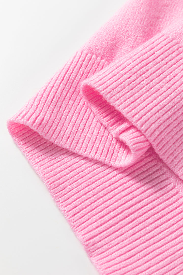 Bonbon MERRY Letter Pattern Christmas Raglan Sleeve Sweater