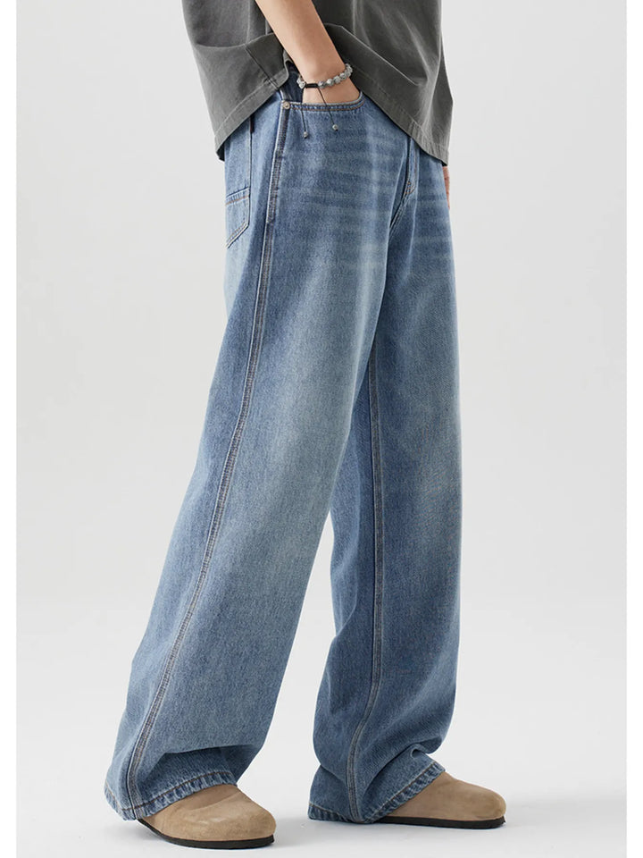 Men's Wide Leg Relaxed Fit Jeans