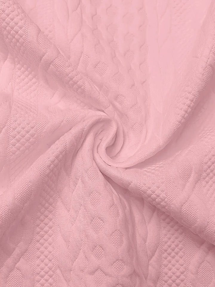 Texture Zip Up Long Sleeve Jacket