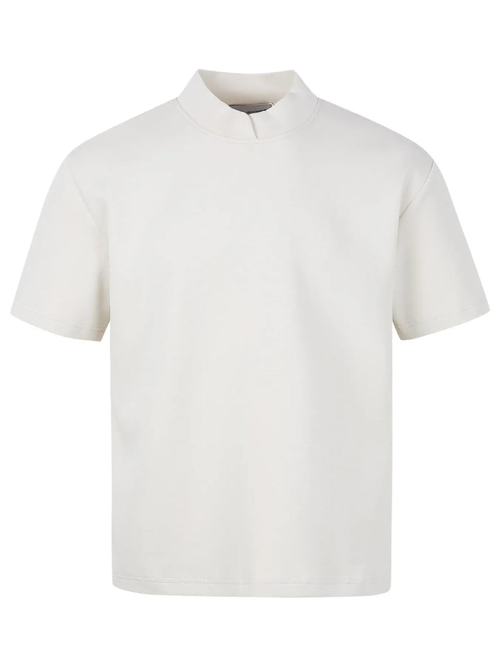 Men's Mock Neck Short Sleeve Casual T-Shirt