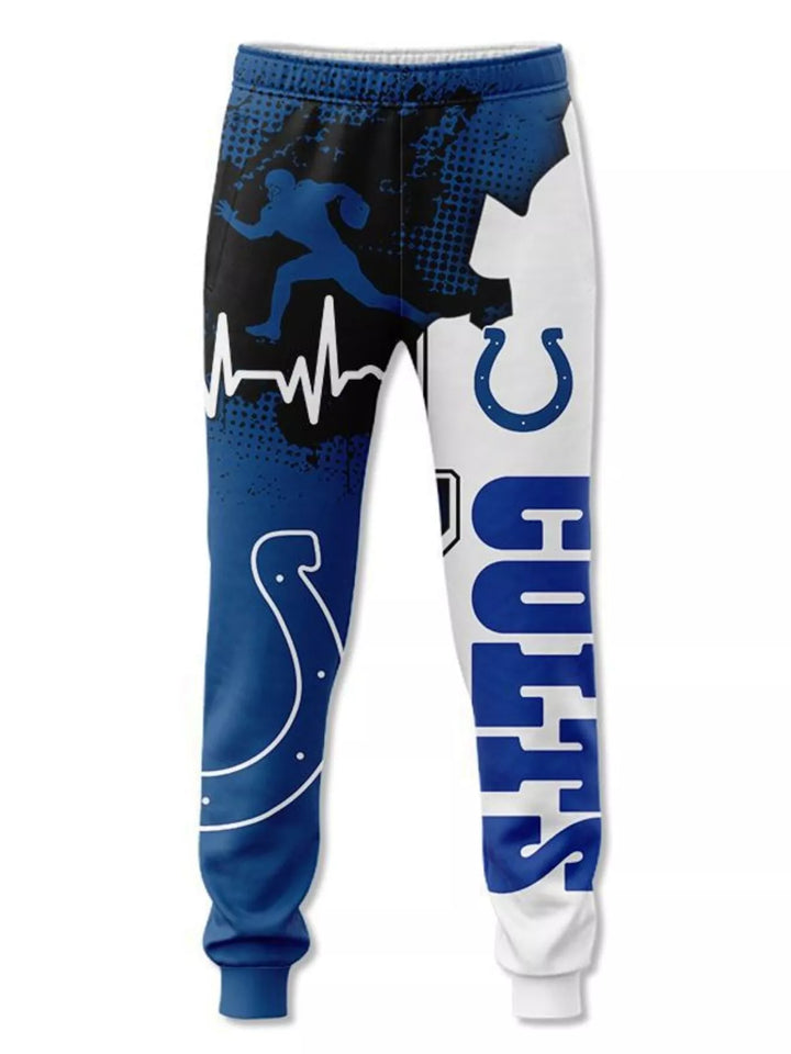 Men's Full Size Printed Loose Fit Joggers Plus Size