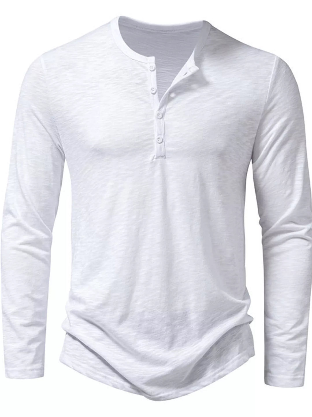 Men's Long Sleeve Henley T-Shirt