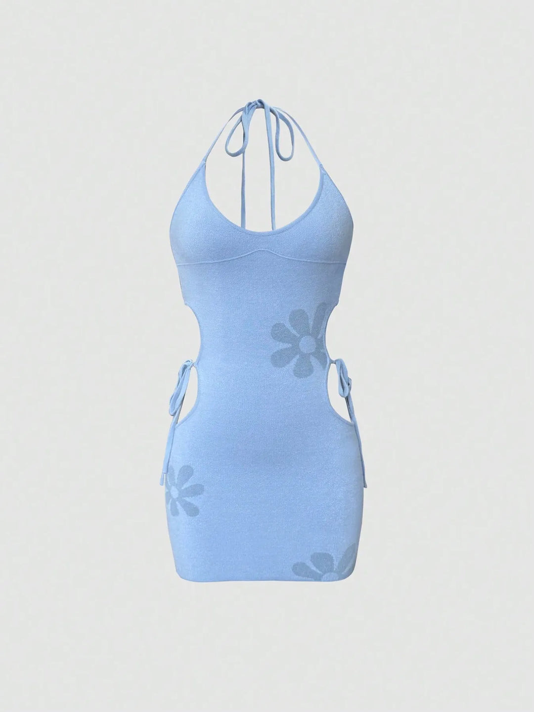 Cutout Halter Neck Mini Dress