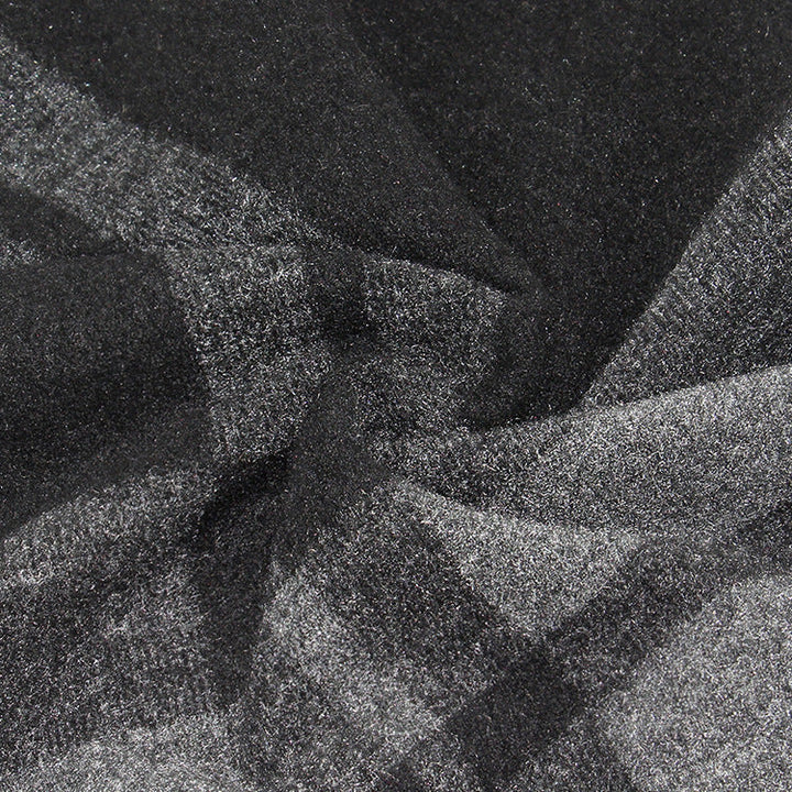 Mens Wool-Blend Plaid Scarf Winter Warmth & Extra Thickness