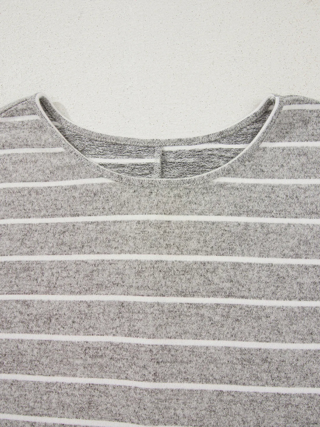 Stripe Dolman Sleeve Drop Shoulder Top