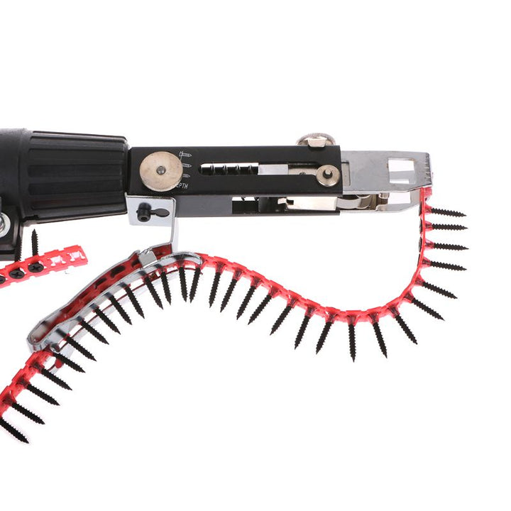 Automatic Chain Nail Gun Adapter Screw Gun for Electric Drill Woodworking Tool
